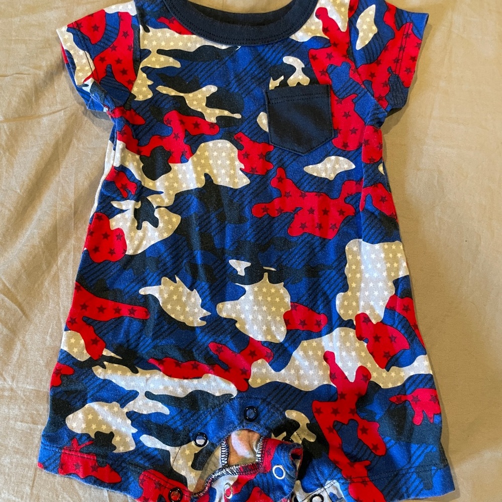 Way to Celebrate Baby Boys' Print Romper